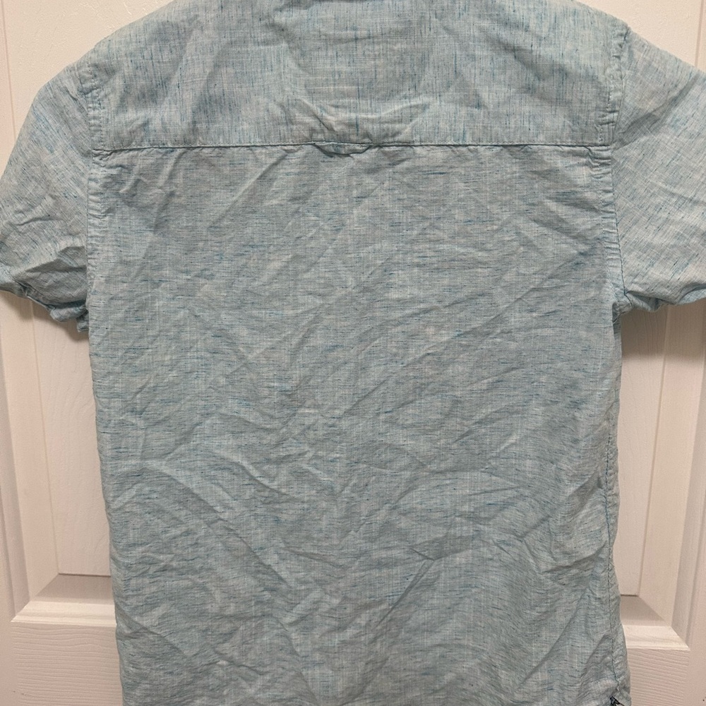 Denim & Flower Ricky Singh boys Light Blue Short-Sleeve Button-Down Shirt 9/10 - Picture 5 of 5